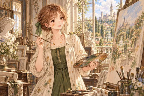 궁정 예술가 엔딩 그림