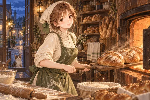 새벽을 여는 제빵사 엔딩 그림