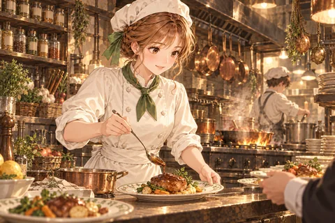 식당의 전속 요리사 엔딩 그림