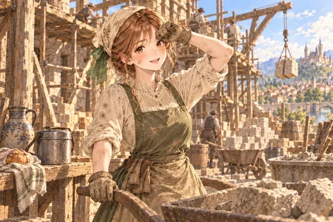 현장의 일용노동자 엔딩 그림