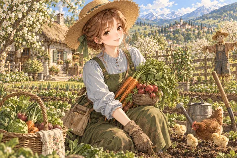 들녘의 농부 엔딩 그림