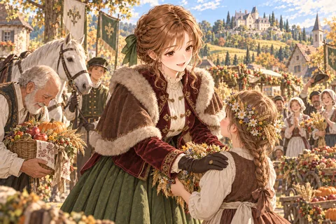 영지를 보살피는 영주 귀족 엔딩 그림