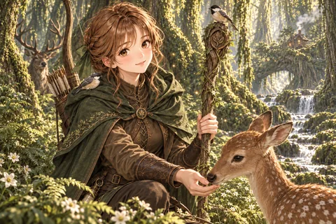 원시림의 숲지기 엔딩 그림