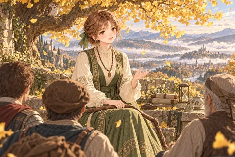 지혜를 전하는 현자 엔딩 그림