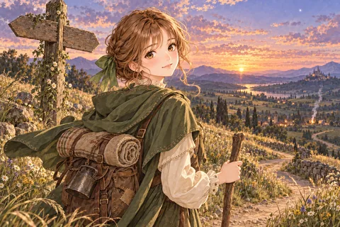 길 위의 방랑자 엔딩 그림